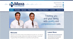 Desktop Screenshot of maxainternalmedicine.com